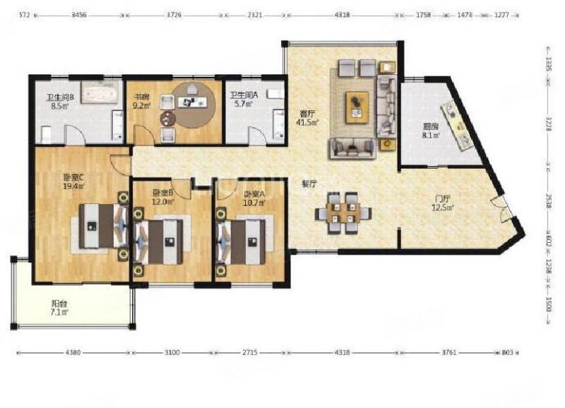 高区南北通透,全明户型,苏州河景观房,空关钥匙,看房随时,半岛花园