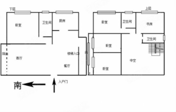 润城第五大道4室2厅3卫151.1㎡南北166万