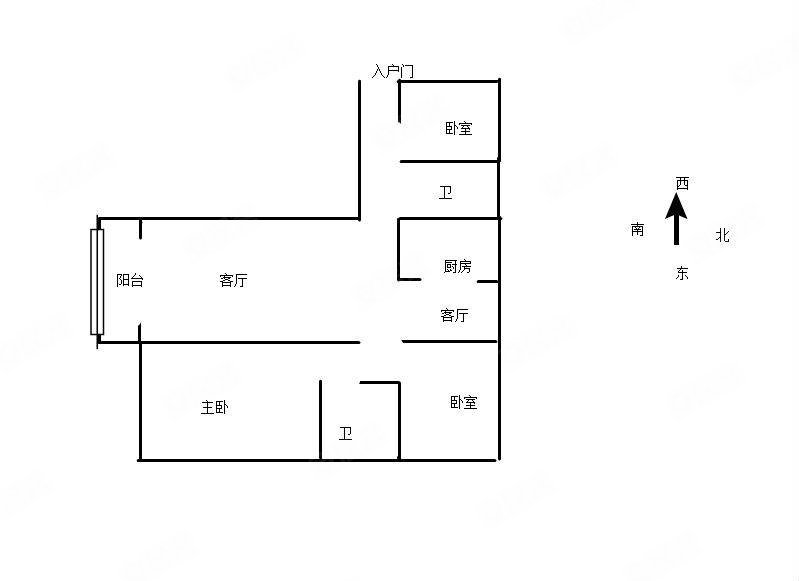 凤凰城花园3室2厅2卫158㎡南北99.8万