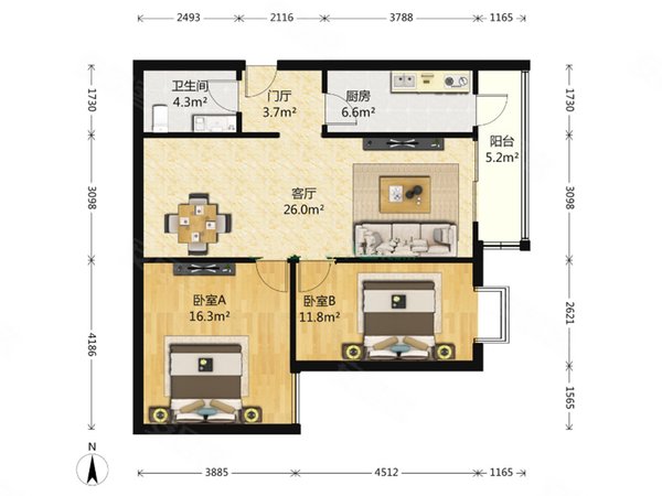 齐河燕保祈东家园二期7号线焦化厂 双合 化工路 燕保祁东家园精装南北