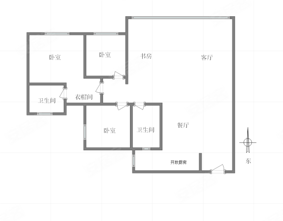 中交中央公园美麓3室2厅2卫119.39㎡东120万