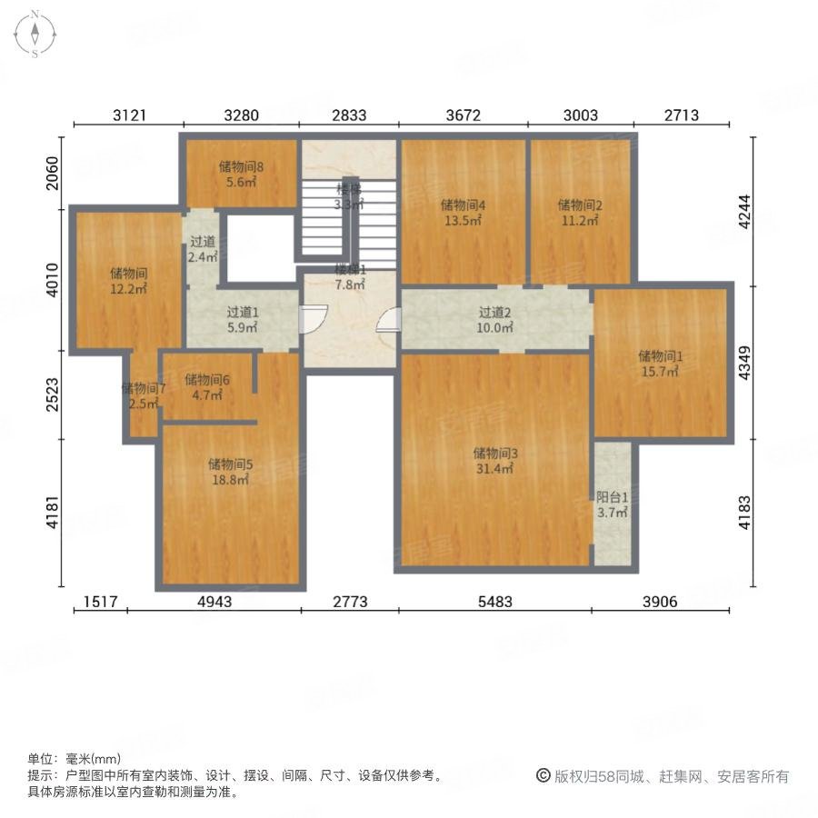 碧源月湖(别墅)8室4厅7卫509.18㎡南北1800万