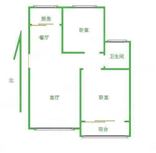 保运嘉苑1室1厅1卫57.54㎡南70万