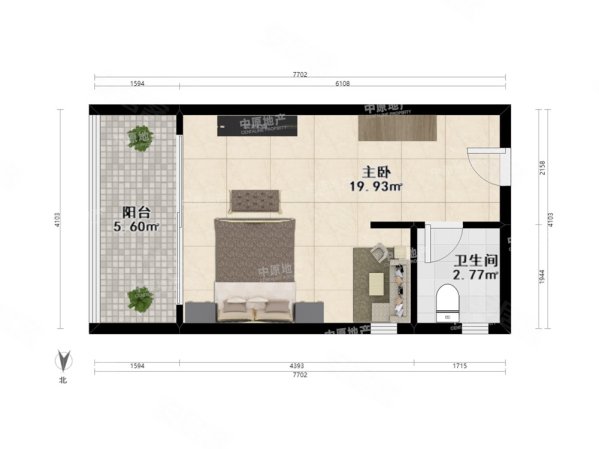 深圳湾科技生态园1室0厅1卫34㎡东300万