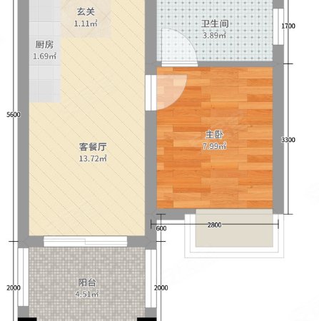西安长安郭杜蓝博公寓蓝博公寓 1室1厅1卫 配套齐全 电梯房 南北通透