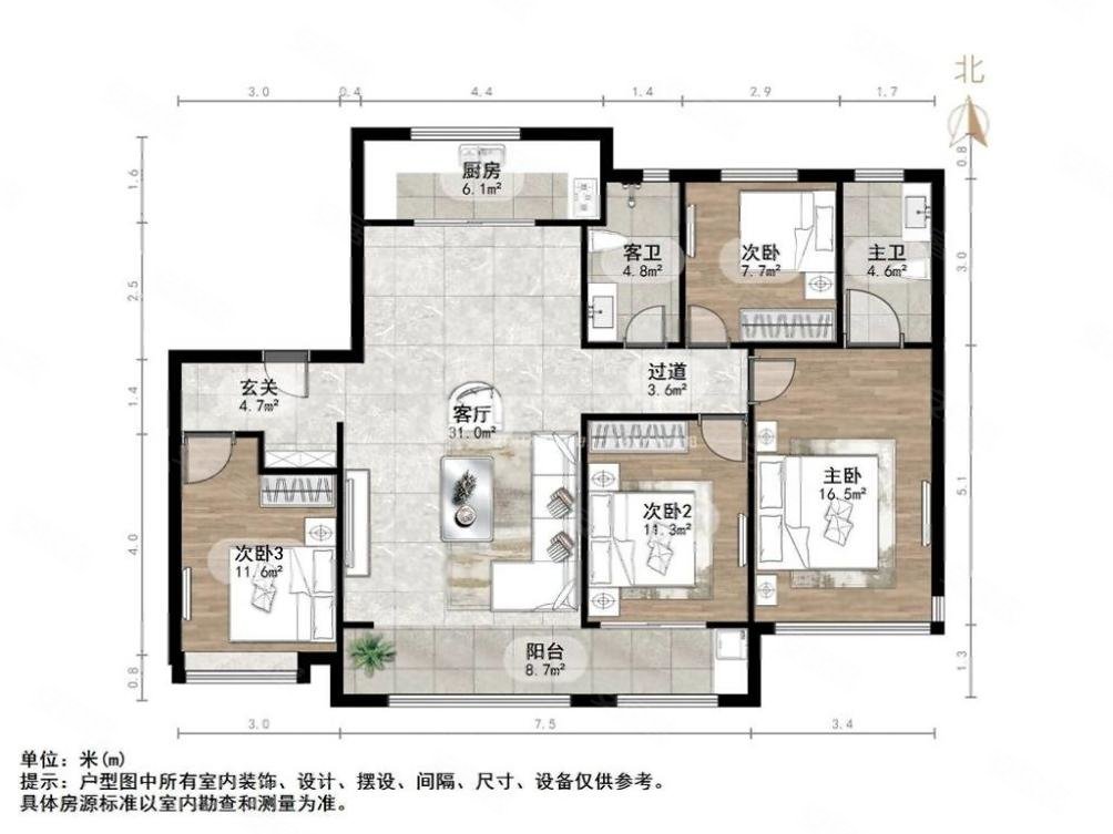 金泰城珑悦府户型图图片