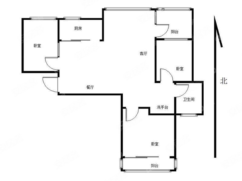 家天下一期3室2厅1卫87.81㎡南140万