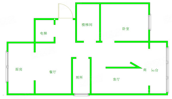 四季康城6室2厅3卫159㎡南北175万