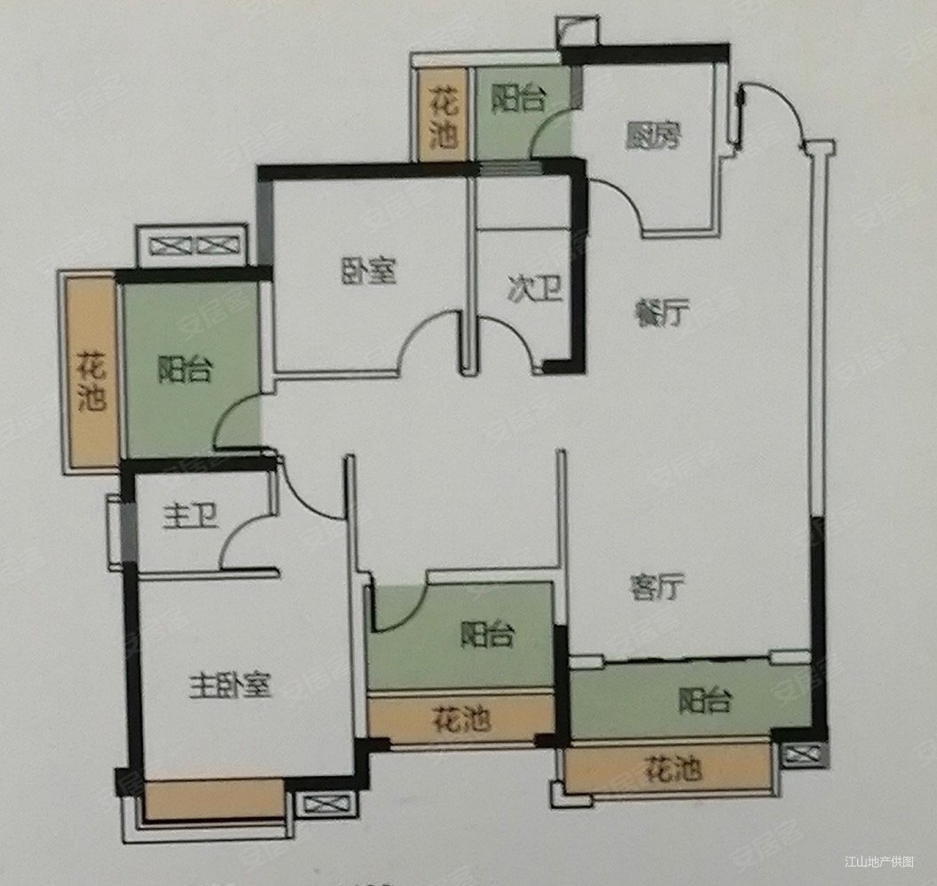 天誉花园5区良兴路4室2厅9316平方米