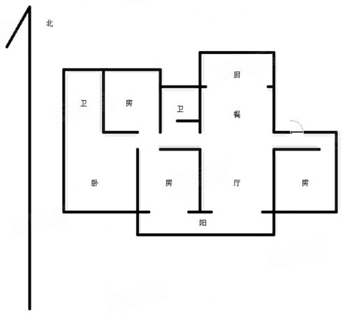 华建天运府4室2厅2卫143㎡南200万