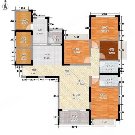 四季春晖3室2厅2卫140㎡南北93万