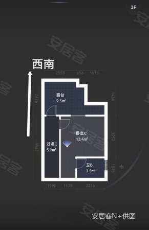 雅居乐花园阳光别墅3室2厅3卫102.06㎡西南149万