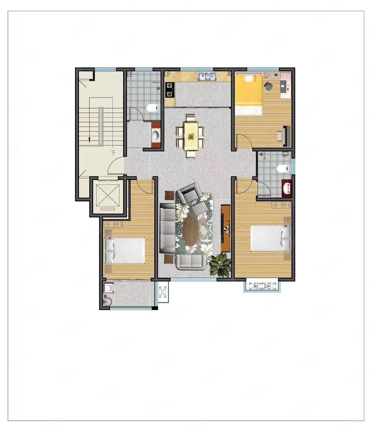 潍水蓝湾二手房,89万,3室2厅,2卫,148平米-潍坊安居客