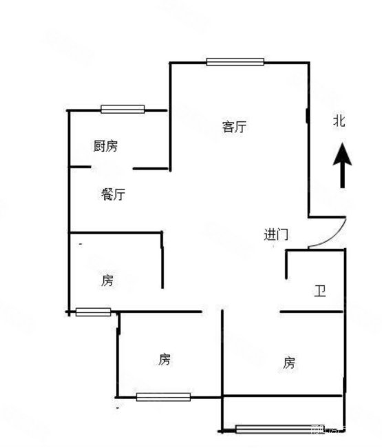 枫丹馨园3室2厅1卫90㎡南199万