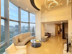 台州椒江葭沚腾达中心湖景房转角边套温馨木质的复式公寓出租房源真实图片