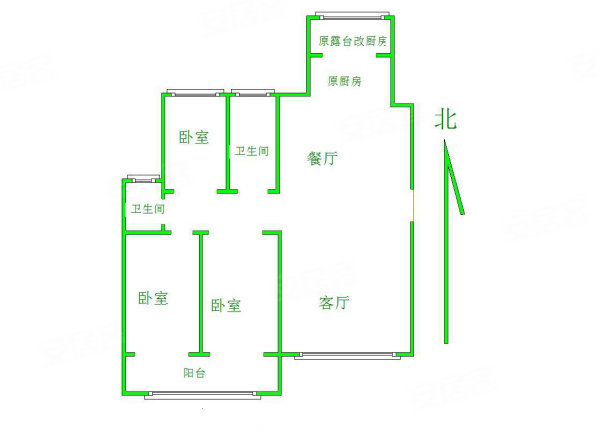 秀兰尚城3室2厅2卫154.51㎡南北207万