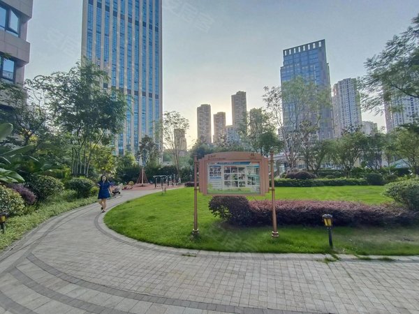 重庆江北北滨路国兴北岸江山(东区)李家坪轻轨站口 现代轻奢精装两房