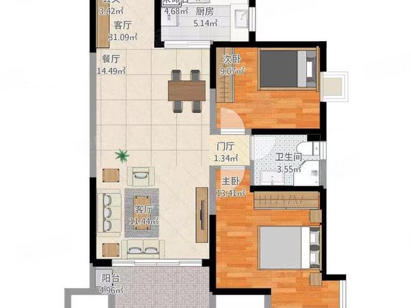【多图】杨胡公寓,章丘周边租房,杨湖公寓家具家电齐全领包入住带配套