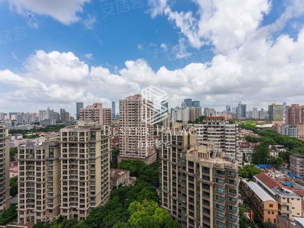 上海徐汇建国西路嘉御庭(一期)梧桐区上只角法式新房,高区景观精装修