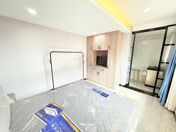 金华婺城湖海塘三路口村大润发索拉古贝 温馨一室一厅可烧燃气电梯房干湿分离 押一付一出租房源真实图片