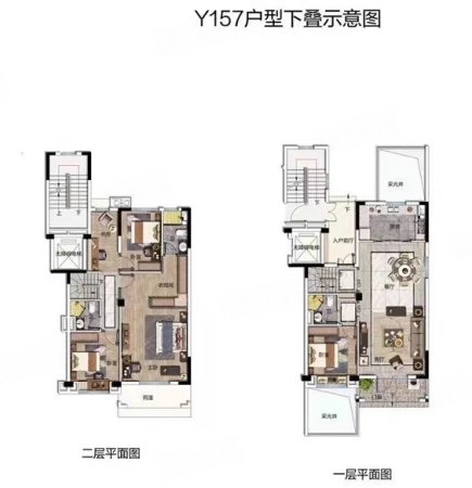 碧桂园云玺4室2厅3卫162.66㎡南北405万