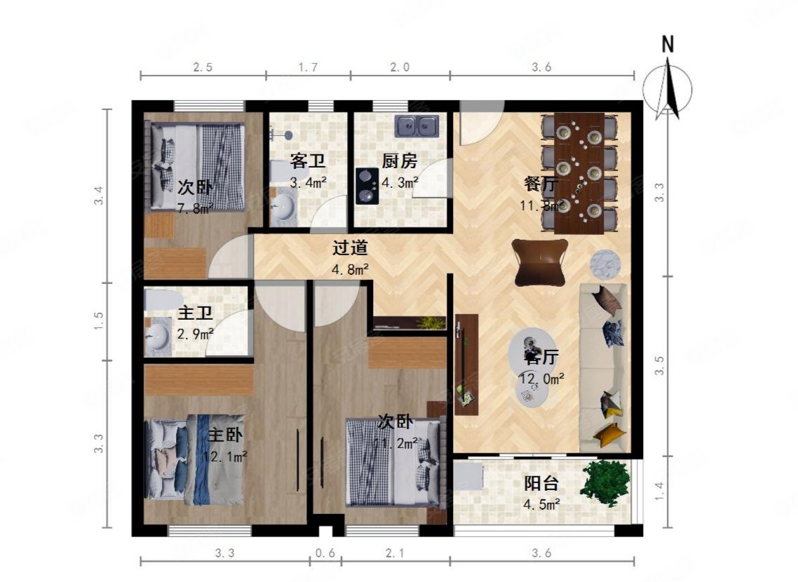 南昌新建城户型图107图片