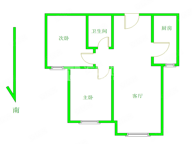 康泽佳苑(北区)2室1厅1卫76㎡南240万