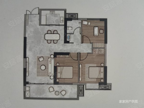 盛世天下3室2厅1卫63㎡东西36万