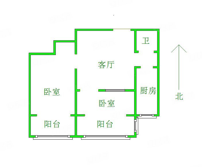 南焦 水韵华庭 1室1厅