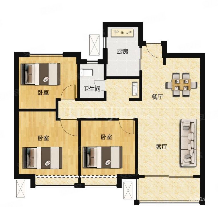 长江路地铁口瑞和家园精装三房出售