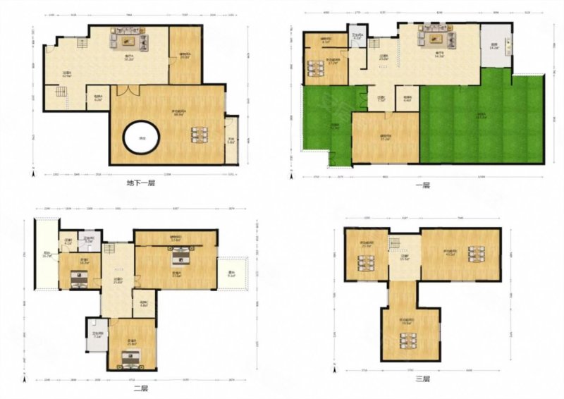 南湖边金地九玺联排边户全新装修带15个车位看房方便出门就是南