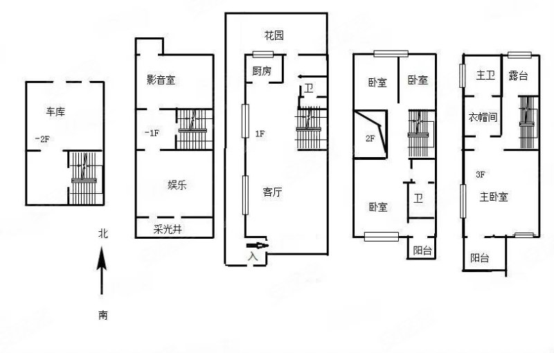 招商海公馆(别墅)5室2厅4卫326㎡南499万