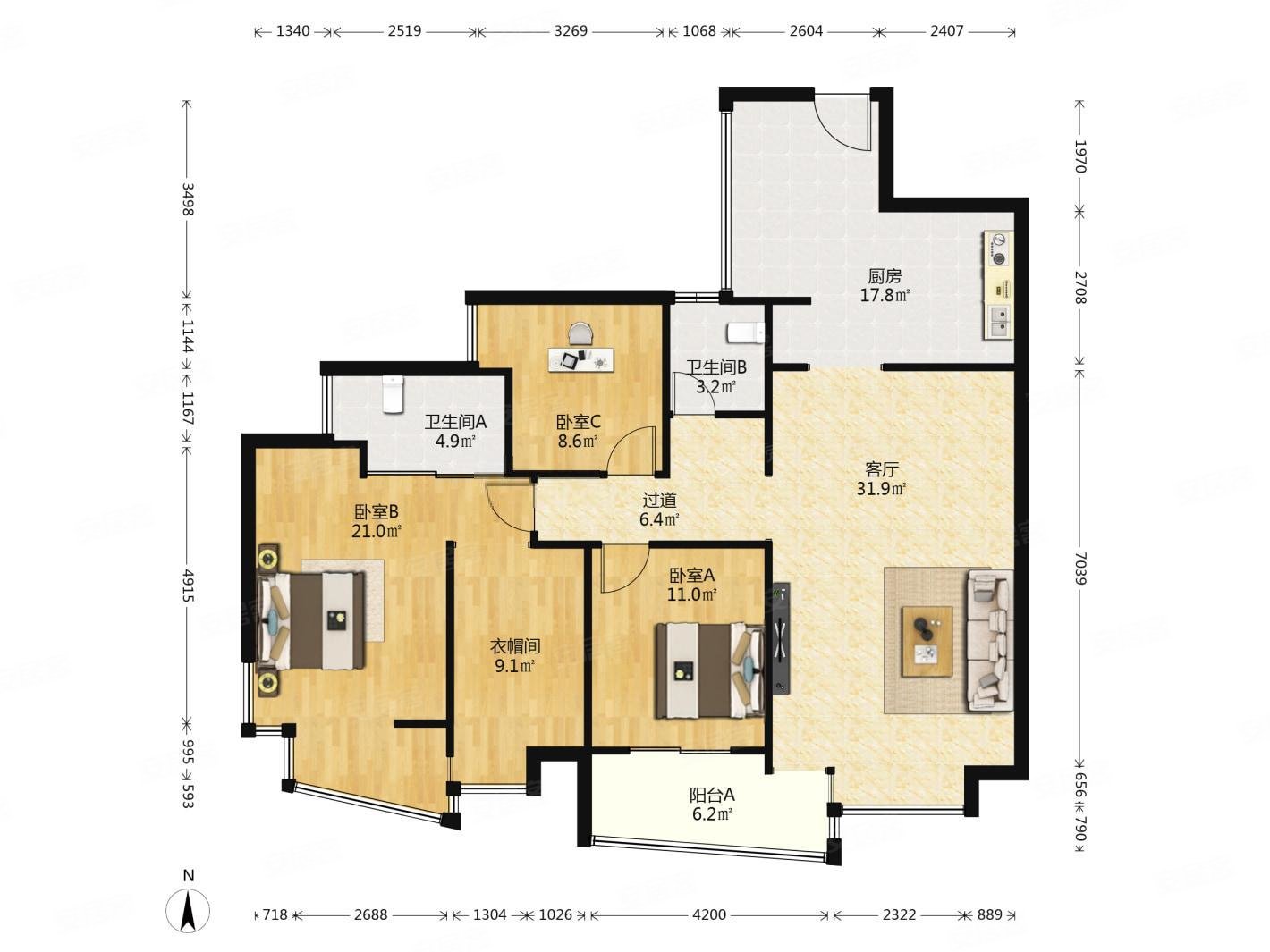 金基唐城商圈成熟满五朝南商品住宅电梯房双卫南湖