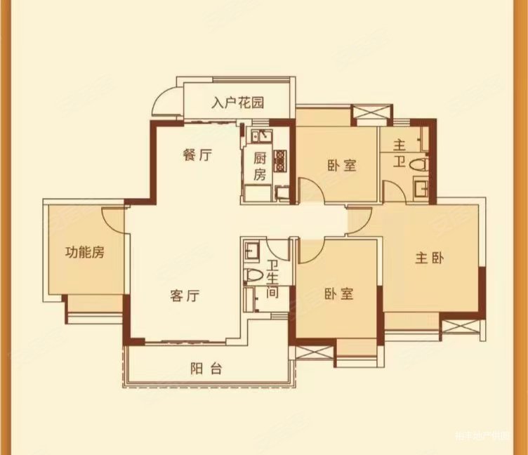 珠江国际城 四房两厅两卫