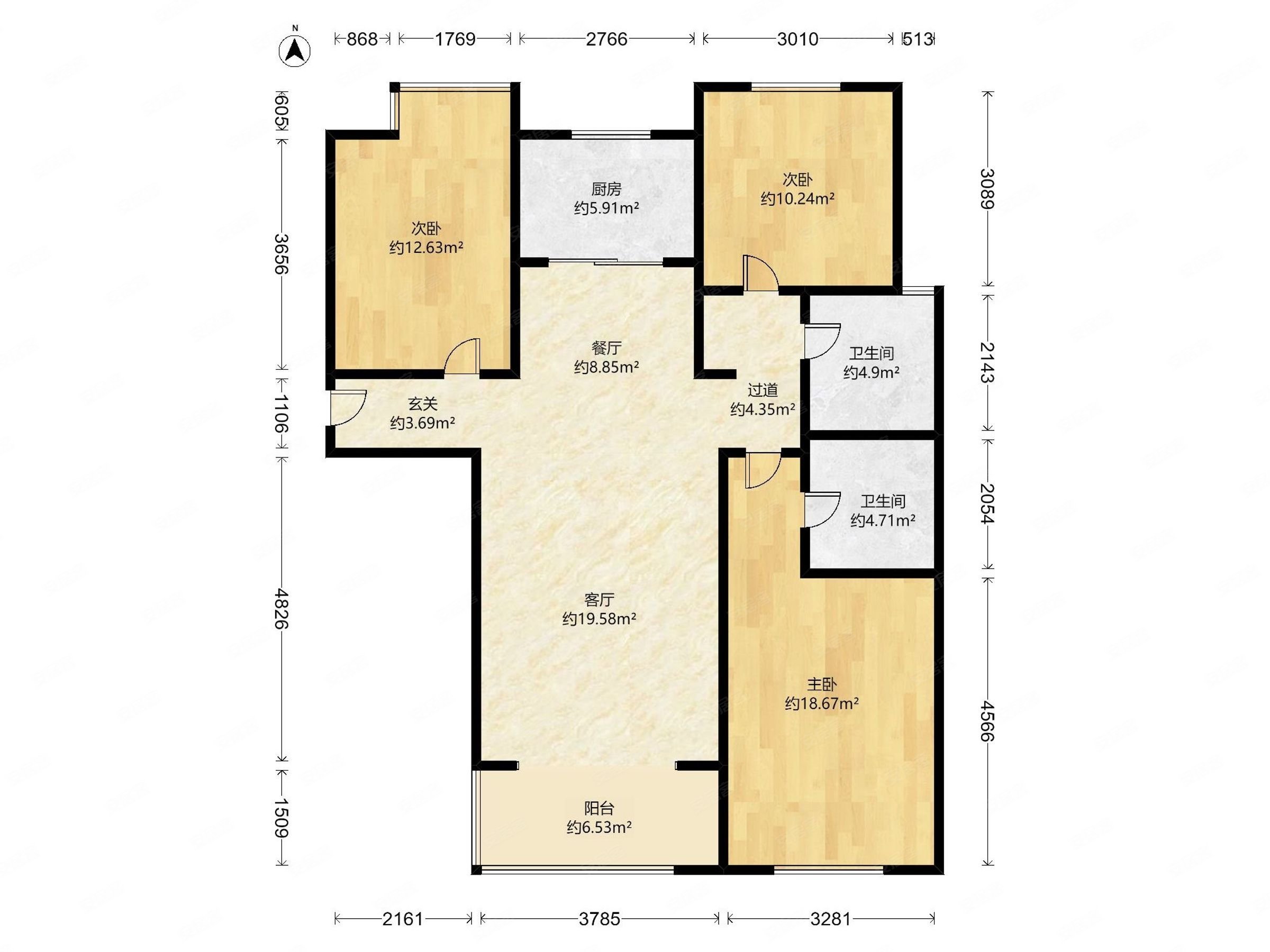 华普城孔寨幸福城精装修带车位地下室房本满两年