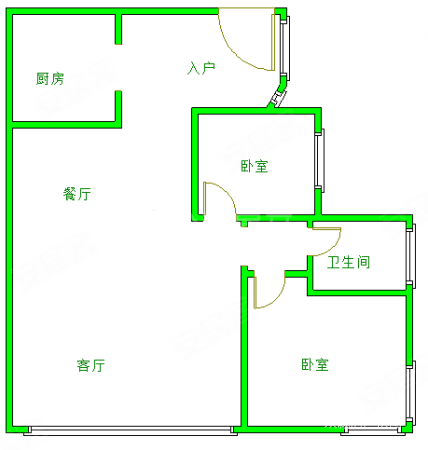 北新润苑 带60平米花园平台 精装保养好 看房方便 有钥匙!