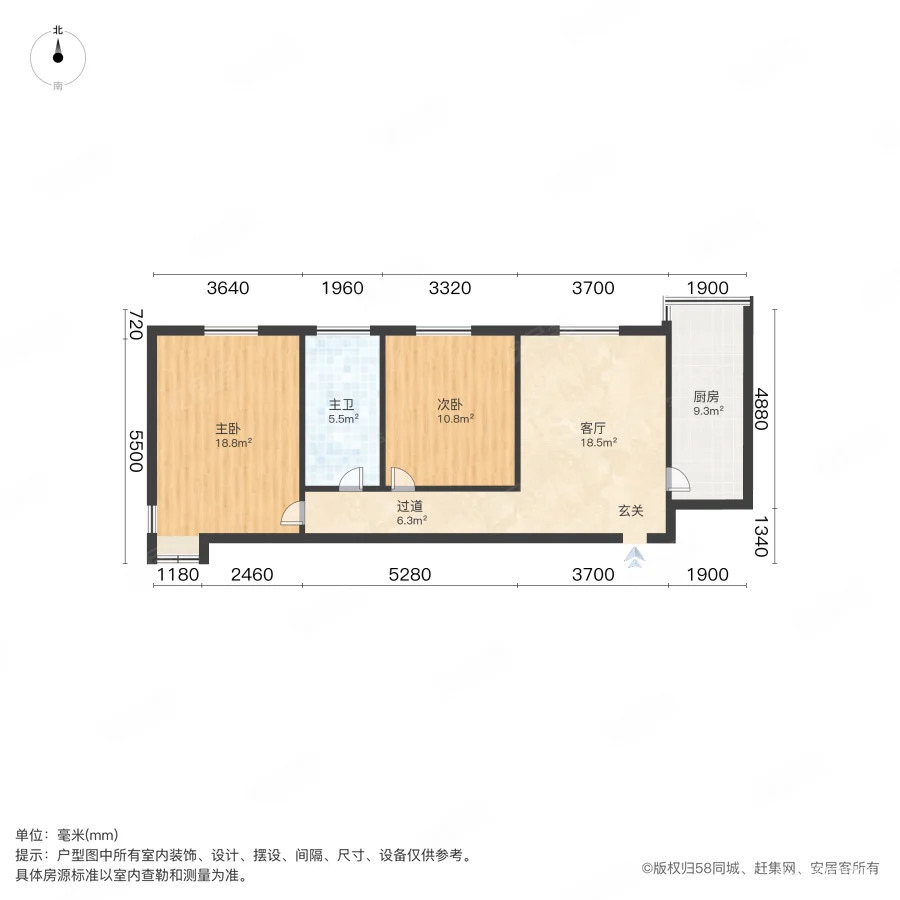 长铝十四小区2室1厅1卫92㎡南33万