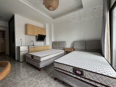 顺德龙江亚洲国际家具材料交易中心米兰公馆，平层出租双床房适合两个人住，家电齐全，拎包入住。出租房源真实图片