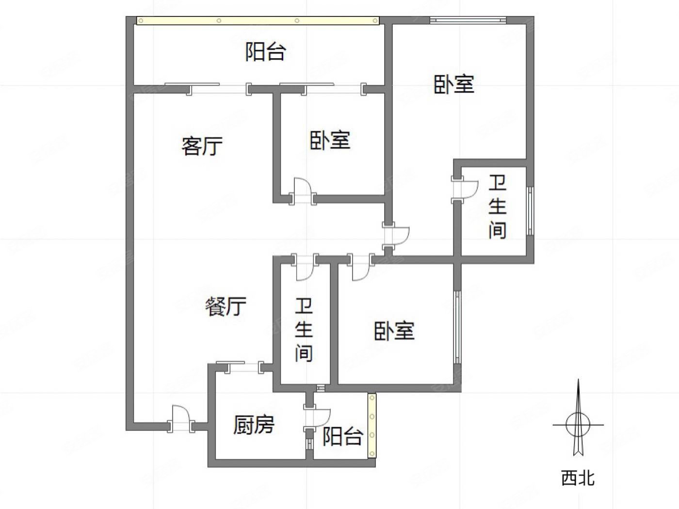 铂悦澜庭清水三房双卫朝中庭居家安静业主诚心出售