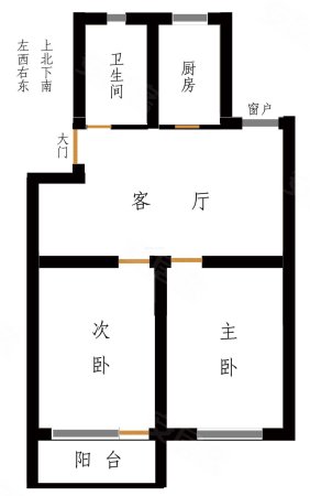 武汉农机大楼2室1厅1卫84.32㎡南34万