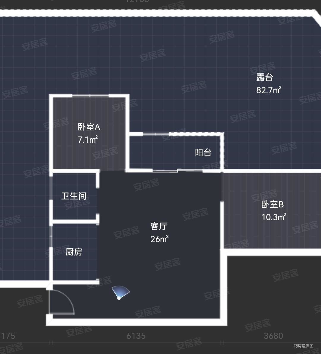 中骏柏景湾(丰泽)2室2厅1卫65.96㎡南184.8万