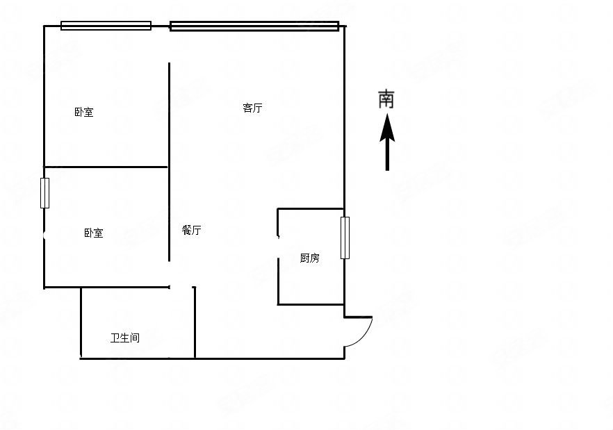 火车站海天新都2室2厅全南户型落地窗电梯小高层