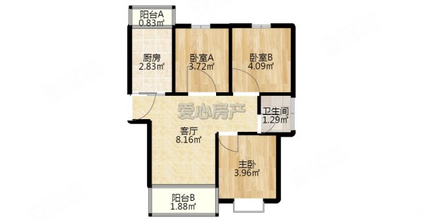 中铁溪源3室2厅2卫133.63㎡东西140万