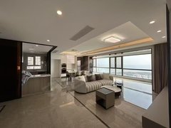 烟台莱山大学城180平看海大平层,全屋中央空调,对面烟大,楼下万象汇。出租房源真实图片