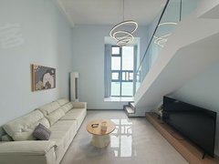 威海环翠南竹岛恒大海上帝景 精装复式公寓一线海景干净敞亮带飘窗近皇冠大相框出租房源真实图片