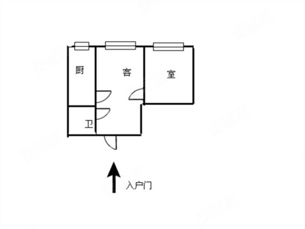 冠城国际1室1厅1卫55.53㎡北101万