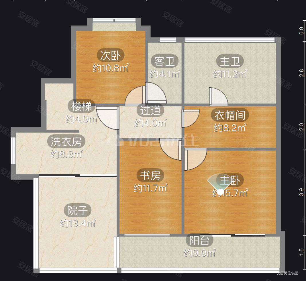 万科金域华府花城4室2厅2卫127㎡南213万