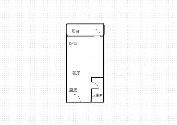 龙光君御华府翰林毛坯一室一厅