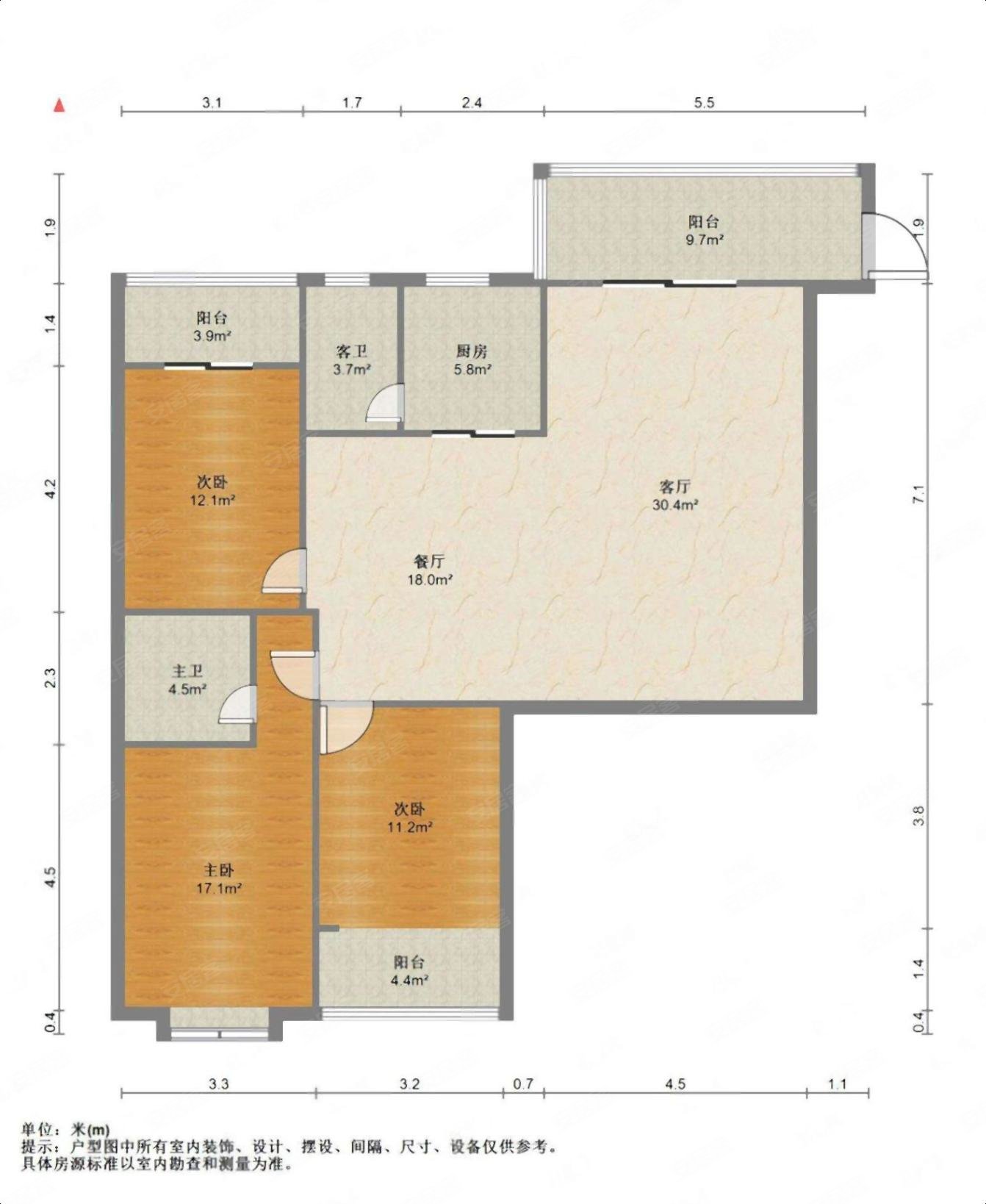 柳北保利商圈冠亚蓝湾国际精装3房电梯三房三十五中拎包入住