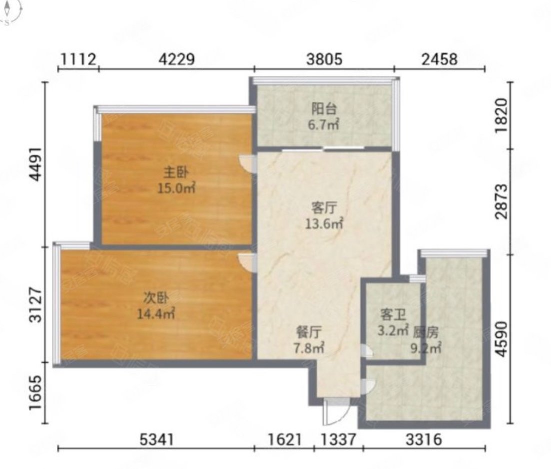 嘉汇馨源(北区)二手房,70万,2室1厅,1卫,77.91平米-南宁安居客